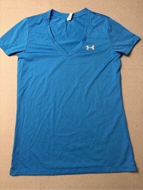 Under Armour Women’s Bright Blue V-Neck Short Sleeve Tee xs